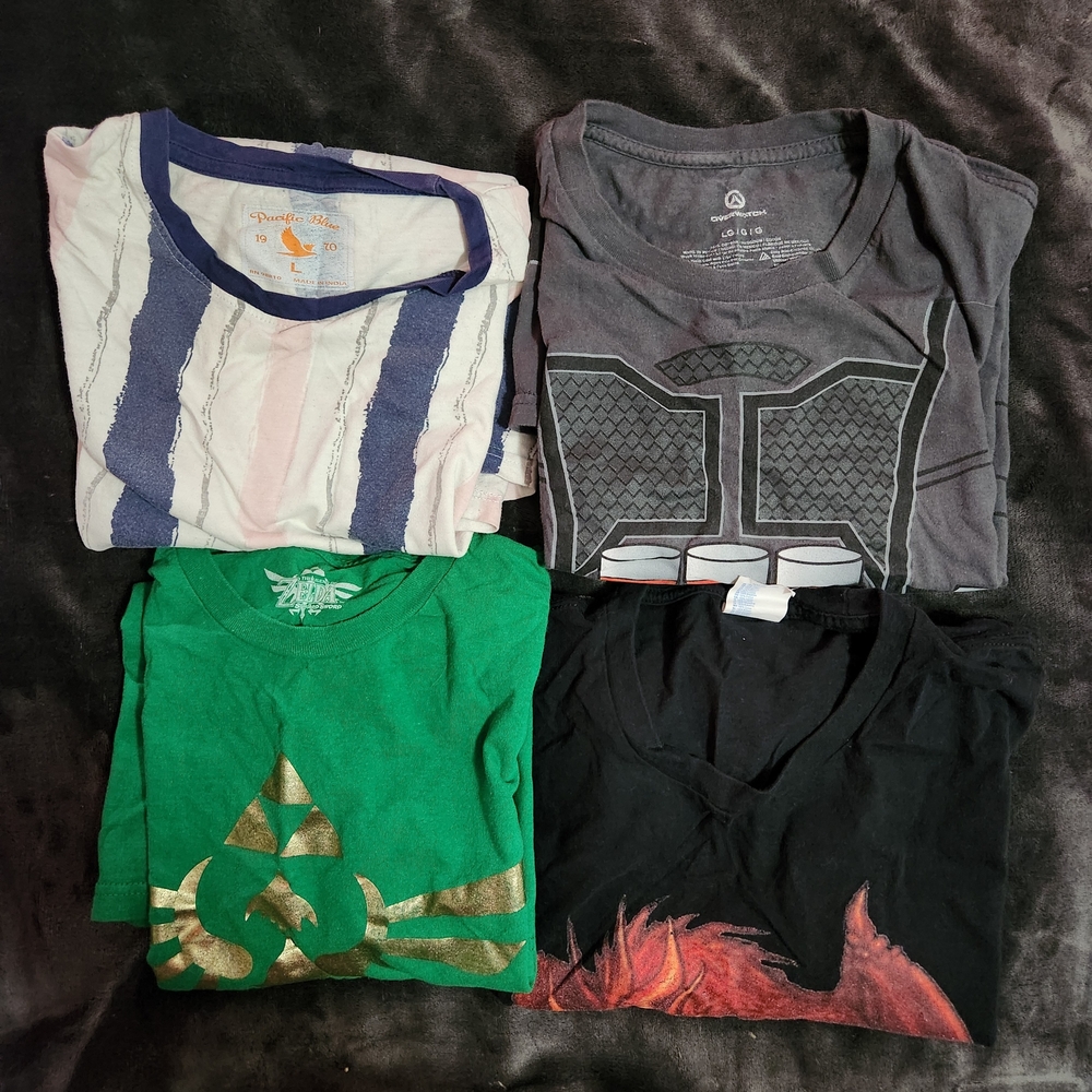 LG Men's Short Sleeve Tees - Gray, Green, Black, White